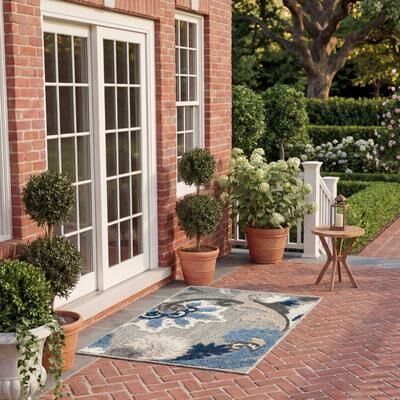 SAFAVIEH Cabana Avia Indoor/ Outdoor Waterproof Patio Floral Rug