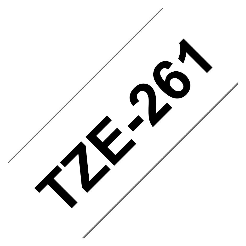 Brother Tze-261 (3.60 cm, Schwarz, Weiss) (TZ261)