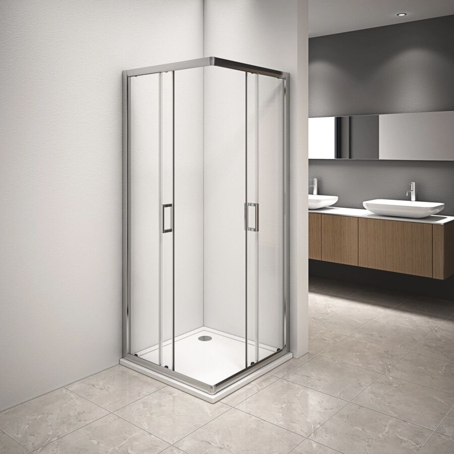 Decor Bagno BOX DOCCIA VETRO 80X80 5MM H 185