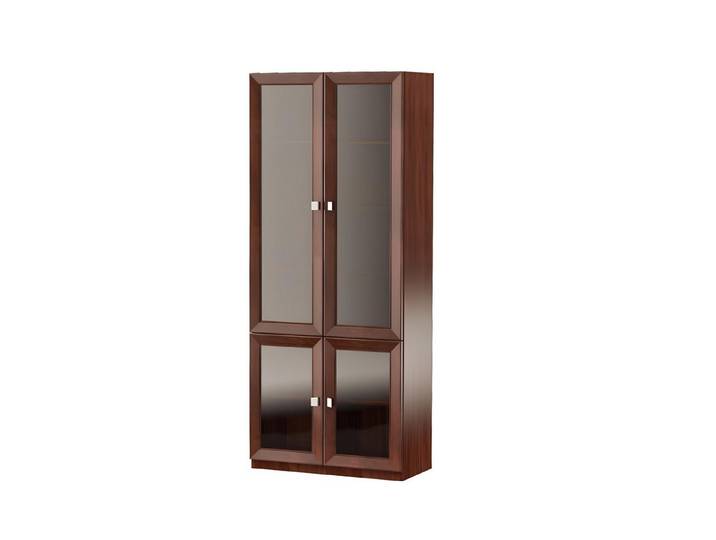 Xlmoebel Glasvitrine Holzregal für Bücher und Büromaterial, flexibles Wandsystem (1-St., Regal) Hergestellt in Europa