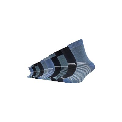 Socken CAMANO "mesh ventilation", Mädchen, Gr. 27-30, blau (infinity), Baumwollmischung, normal, Socken Socken, mit atmungsaktiver Materialstruktur, dank Meshstruktur