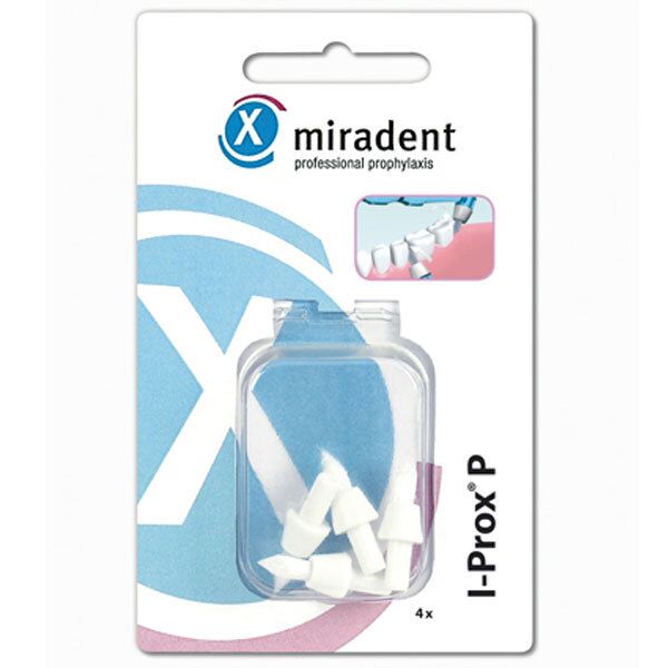 Miradent Ersatz Spitzbürsten I-Prox P weiß soft 4 St Zahnbürste
