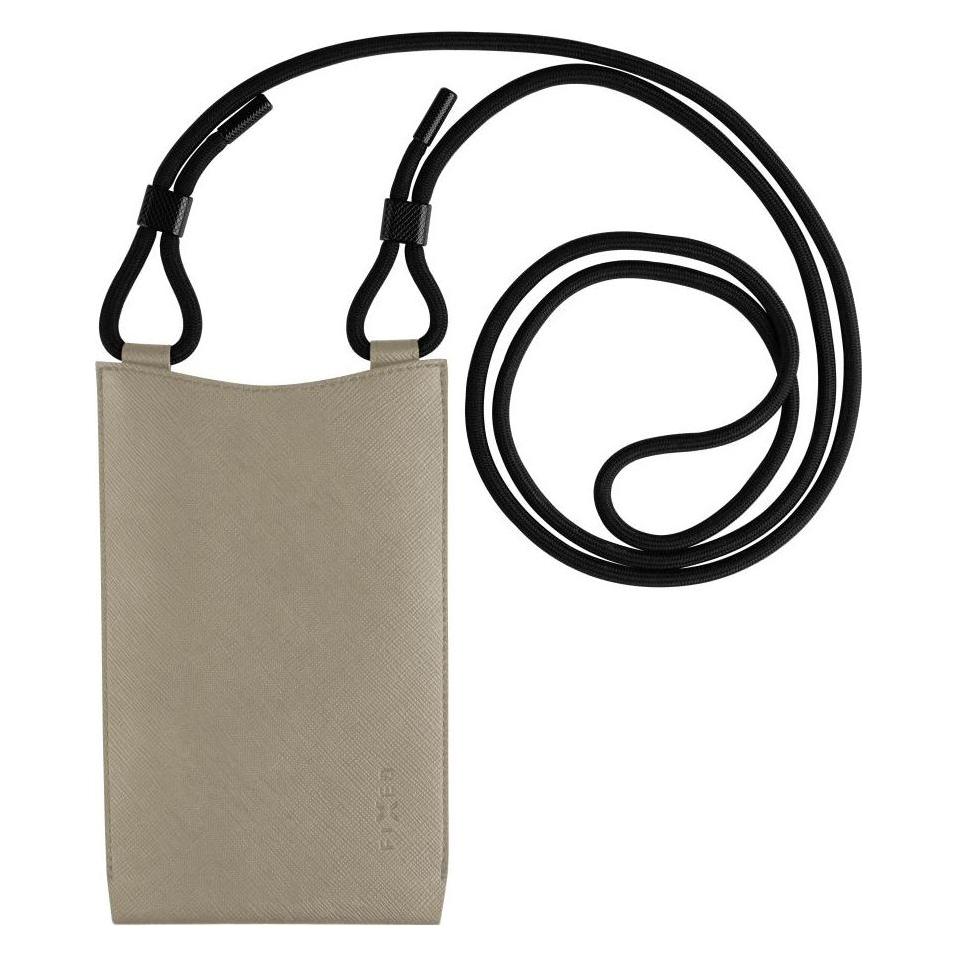 Fixed - Universal Shoulder Bag Verona (FIXVER-CR) - for Mobile Phones 7" - Cream (FIXVER-CR)