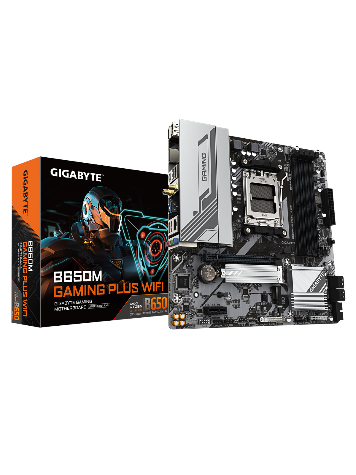 GIGABYTE B650M GAMING PLUS WIFI Mainboard - AMD B650 - AMD AM5 - DDR5 RAM - Micro-ATX