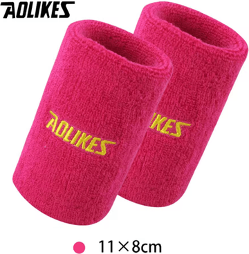 Inspire Picks AOLIKES Sports Wrist Sweatband Absorbent Terry Cloth Wristband For Tennis, Volleyball, Gym & Fitness (8cm 11cm) 8cm green