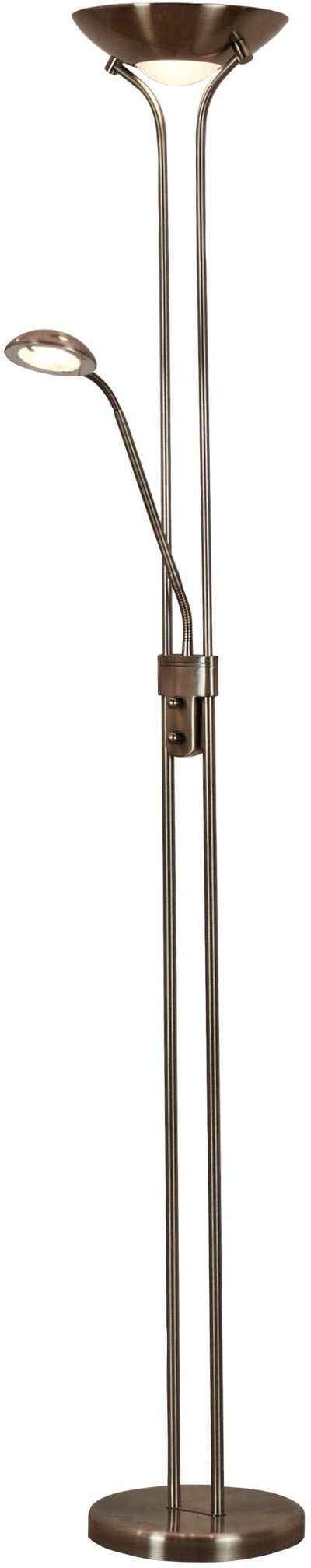 SEARCHLIGHT Stehlampe "Mother & Child Floor Lamp", silber (antikmessing), 1, Ø 25,4cm H: 180cm, 1 Stk., Leuchten, Stehlampe