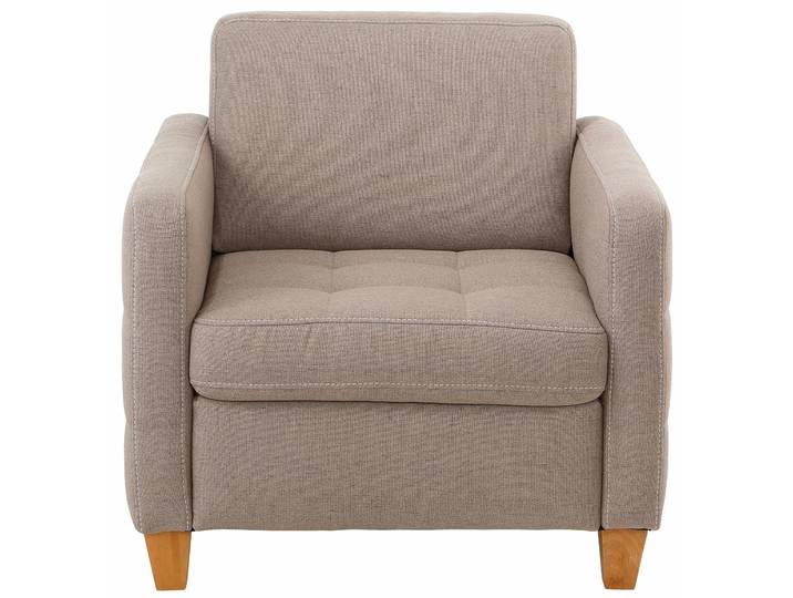 Sessel HOME AFFAIRE Earl , beige (dunkelbeige), B:77cm H:78cm T:78cm, Luxus-Microfaser in Lederoptik (100% Polyester);Struktur fein (100% Polyester);Luxus-Microfaser ALTARA NUBUCK (100% Polyester), Sessel, Sessel