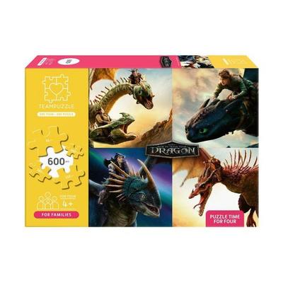 TEAMPUZZLE – Drachenzähmen leicht gemacht – 600 Teile – Puzzle mit großen & kleinen Teilen