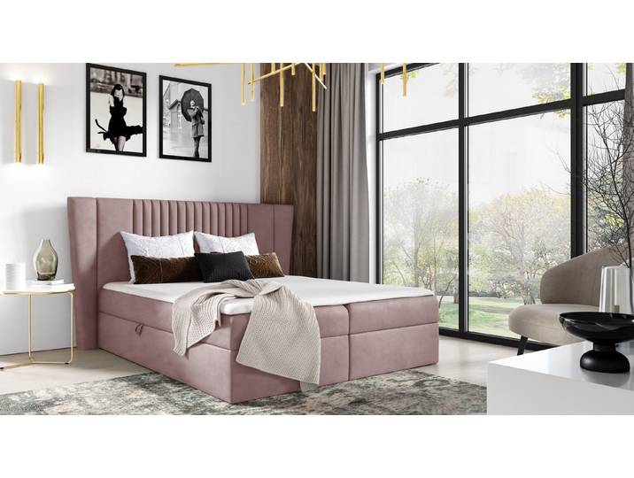 MF Design Boxspringbett Boxspringbett SPARK mit Bettkasten und Federautomatik, Vorhanden