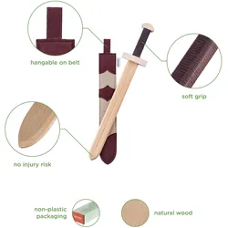 Woodsy Holzschwert mit Köcher