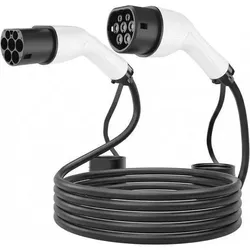 Energenie, Elektroauto Ladekabel, Typ 2 16A 3-Phasen-Ladekabel 8m Schwarz (Typ 2, 11 kW, 16 A, 8 m)