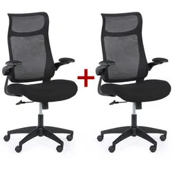 Bürosessel LUCKY 1+1 GRATIS, schwarz