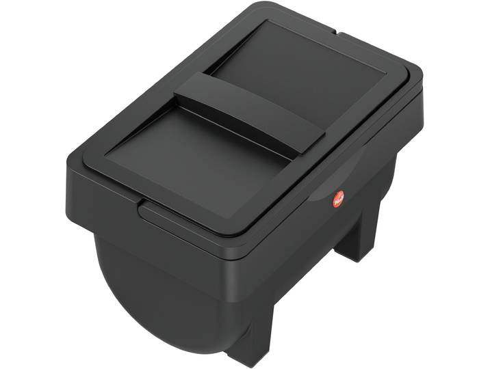 Biomülleimer HAILO ÖKOMINI S , schwarz, B:15cm H:16cm T:24cm, Kunststoff, Mülleimer, Biomülleimer, Kunststoff, abnehmbarer Deckel, 4,1 Liter