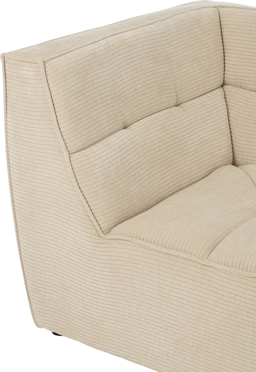 J-Line hoekzetel Grid beige hout/schuim