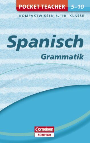 Jochen Schleyer - Pocket Teacher Spanisch Grammatik 5.-10. Klasse: Kompaktwissen 5.-10. Klasse - Preis vom 12.10.2026 11:37:12 h