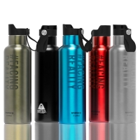 Waterproof Bottle - Stahltrinkflasche - Schwarz