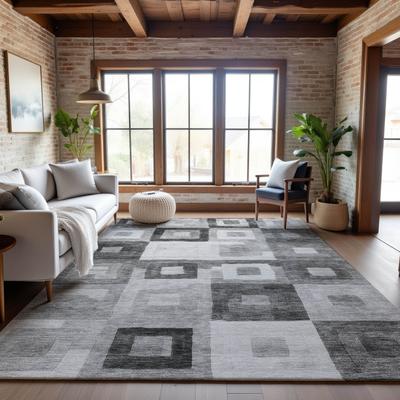 Addison Rugs Premium Washable Super Soft Blocky Contemporary Mayfield Rug
