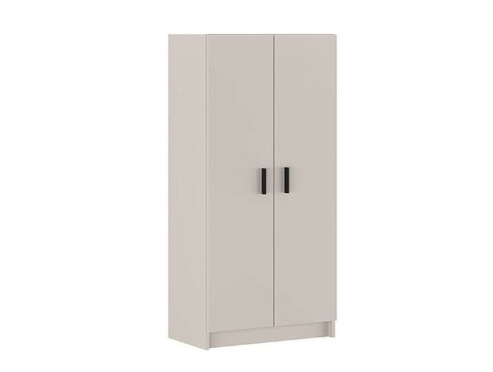 Armoire polyvalente avec 2 portes coloris beige - Longueur 60 x profondeur 34 40 x hauteur 180 cm