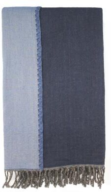 Melange Home 100% Merino Wool Collection Reversible Throws