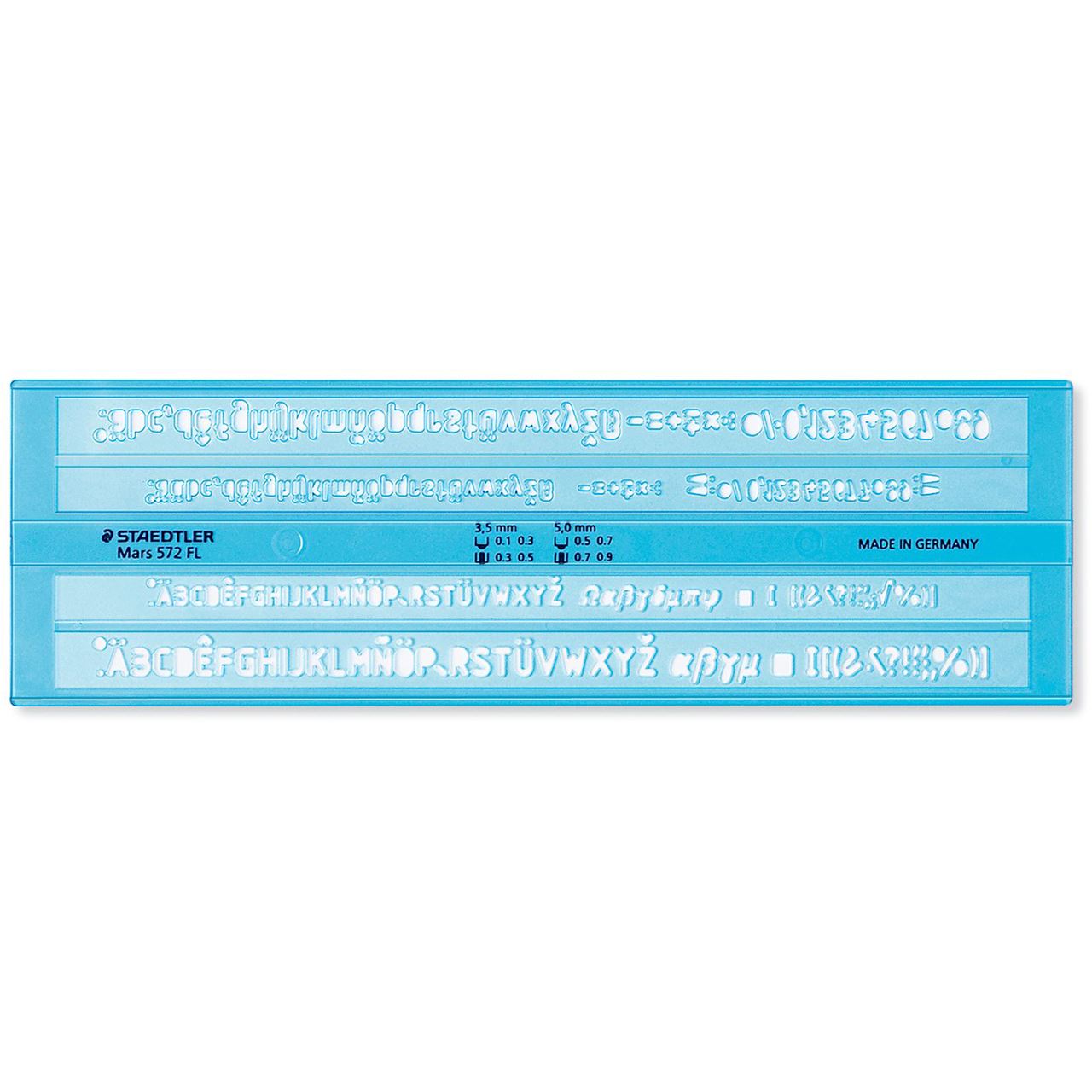 STAEDTLER Schriftschablone Mars 572 FL blau