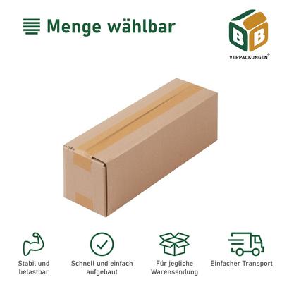 BB-Verpackungen GmbH 500 x Faltkarton (460 x 220 x 200 mm) Verpackung Versandschachtel Wellpappe Karton Kiste BB-Verpackungen