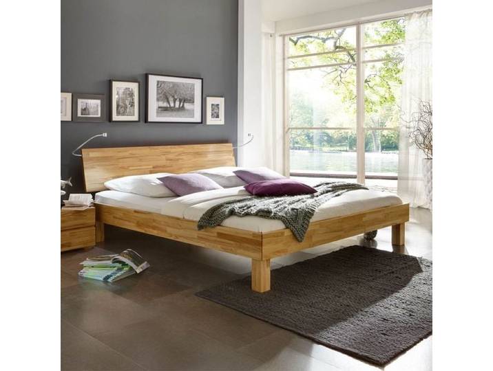 Bett Riga Buche Massivholz 180x200cm Kernbuche