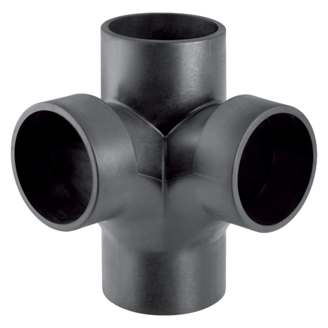 Geberit Vertriebs GmbH Silent-db20 Bogeneckabzweig mit Innenradius 88,5Grad DN90 (308.083.14.1)