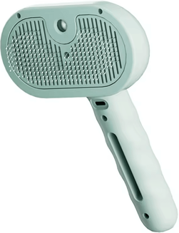Uplift Curations Steam Spray Dog Grooming Brush With Mist Spray Luxury Pet Fur Grooming Tool green