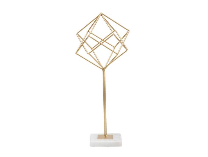 Mauro Ferretti Skulptur, Weiß, Goldfarben, Metall, Stein, 16x41.5x18 cm, Dekoration, Dekofiguren & Skulpturen, Skulpturen