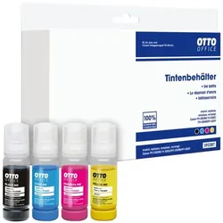 OTTO Office Tintenflaschen-Set ersetzt Canon »PFI050BK,CMY« cyan, magenta, gelb, schwarz blau