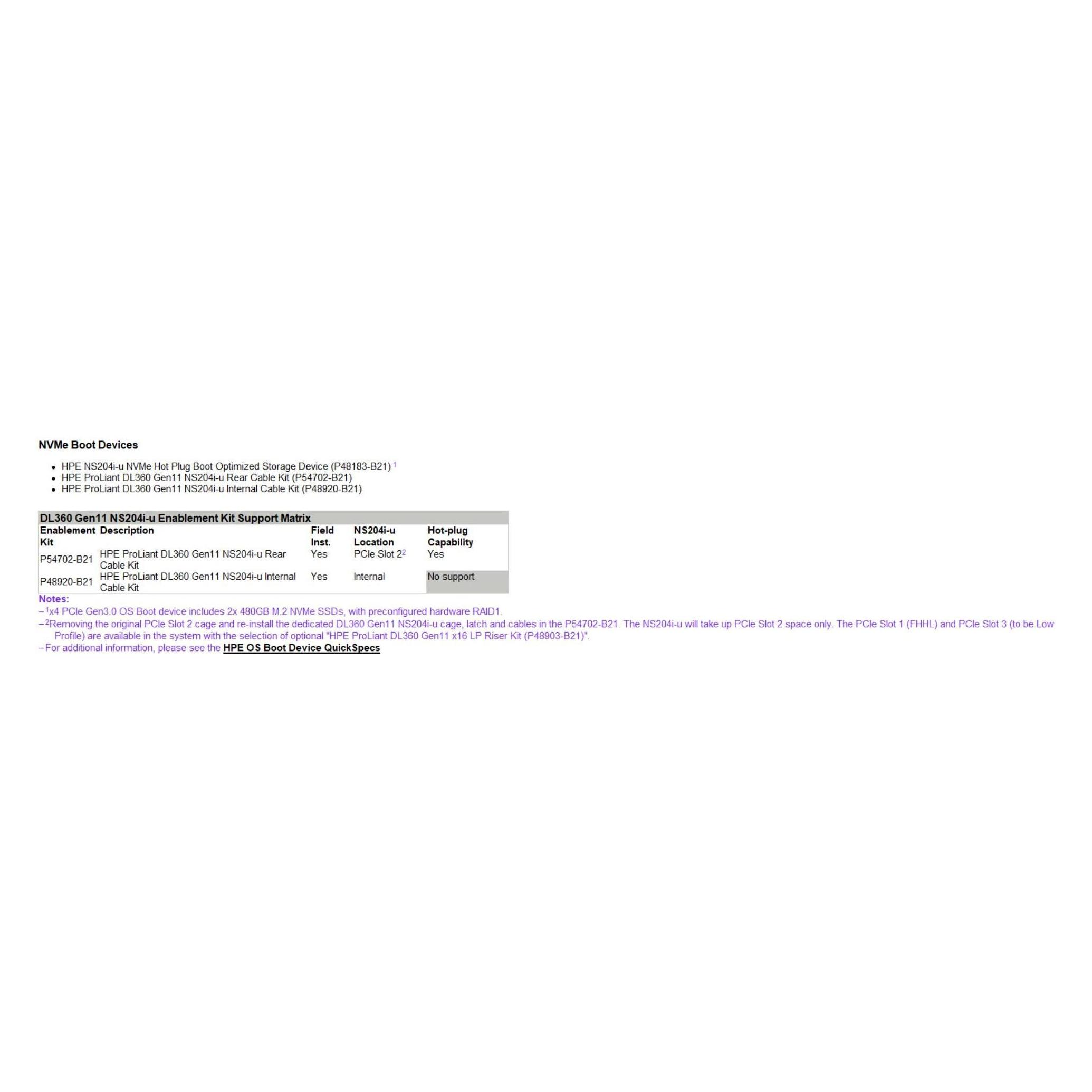 HPE DL360 GEN11 NS204I-U (P54702-B21)