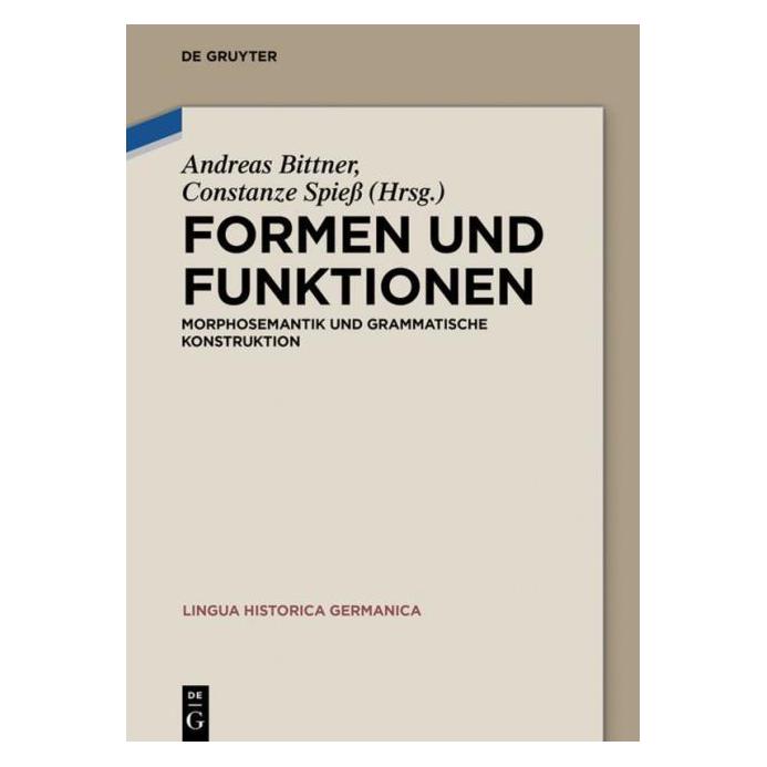 De Gruyter Formen und Funktionen (Deutsch, 2016) (8542226)