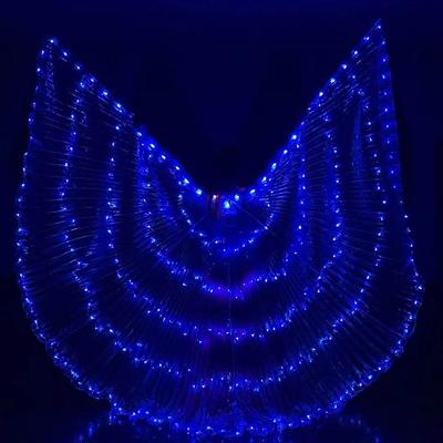 Uplifted Finds Belly Dance LED Isis Wings Fluorescent Butterfly Performance Costume blue 2