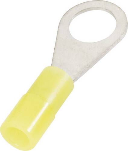 Cimco 180014 Ringkabelschuh Querschnitt (max.)=0.40mm² Loch-Ø=4.3mm Teilisoliert Gelb