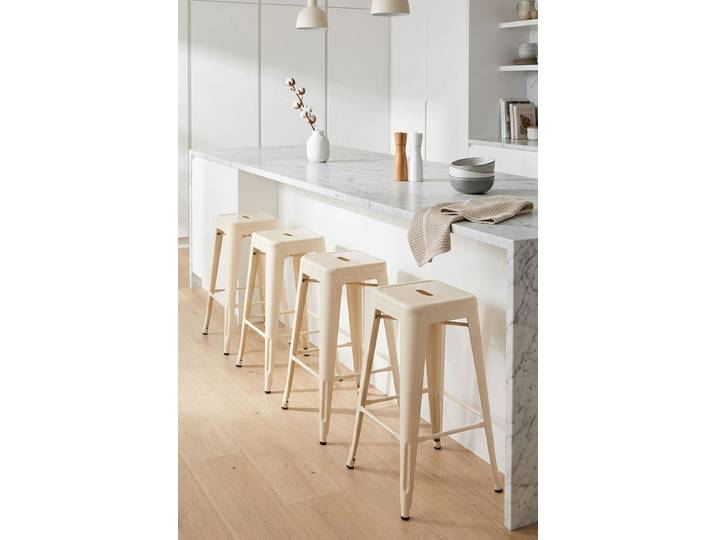 4er Set Torix Hohe Hocker 76 cm - Beige