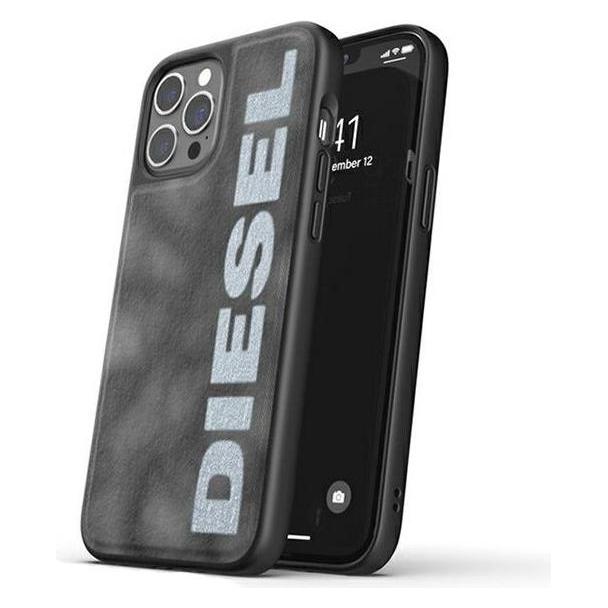 Diesel Moulded Case Bleached Denim iPhone 12/12 Pro szaro-biały/grey-white 44297 (Apple iPhone 12) (44297)