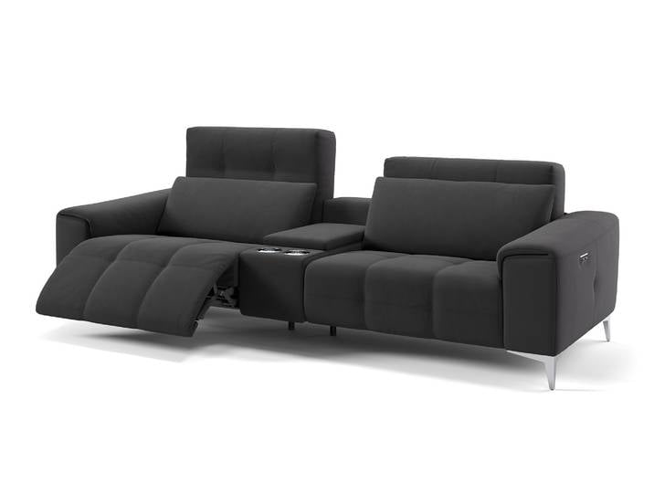 Designer Sofa Stoff 2-Sitzer Kinosofa SALENTO Homecinema