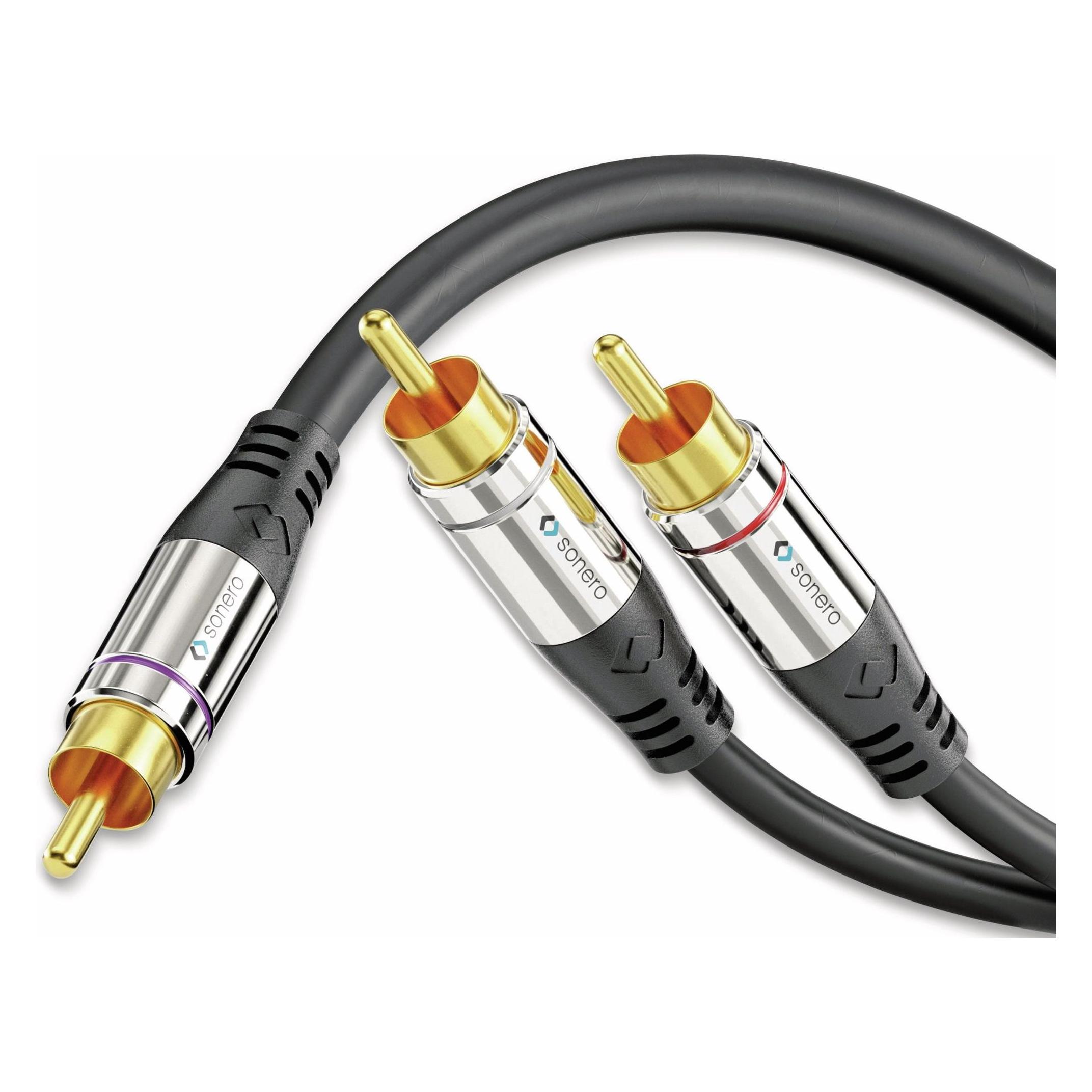 Sonero Subwoofer Stereo / Mono Y-Kabel (3 m, Cinch Kabel) (S-AC900-030)