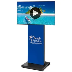 Digitales Schaufenster Display Textil Mit 50" QMR Samsung-Bildschirm Inkl. Print Front Und Rückseite