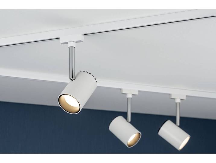 Deckenleuchte Spot Shine 6 x 18 x 9cm Weiß Aluminium, lackiert Polycarbonat LED LED-Platine