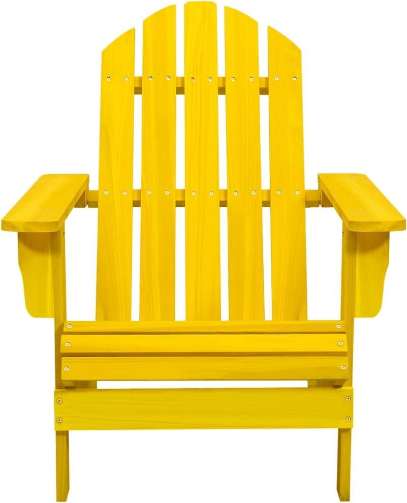 vidaXL Adirondack tuinstoel van massief grenenhout, geel