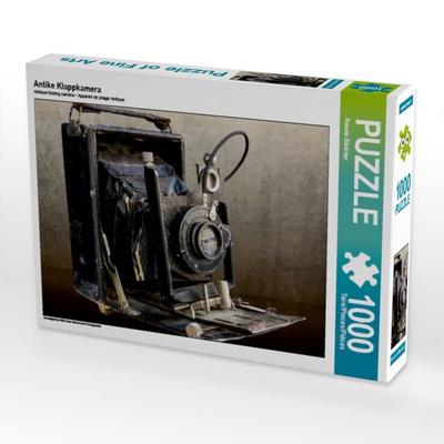 CALVENDO Puzzle Antike Klappkamera | 1000 Teile Lege-Größe 64x48cm Foto-Puzzle für glückliche Stunden