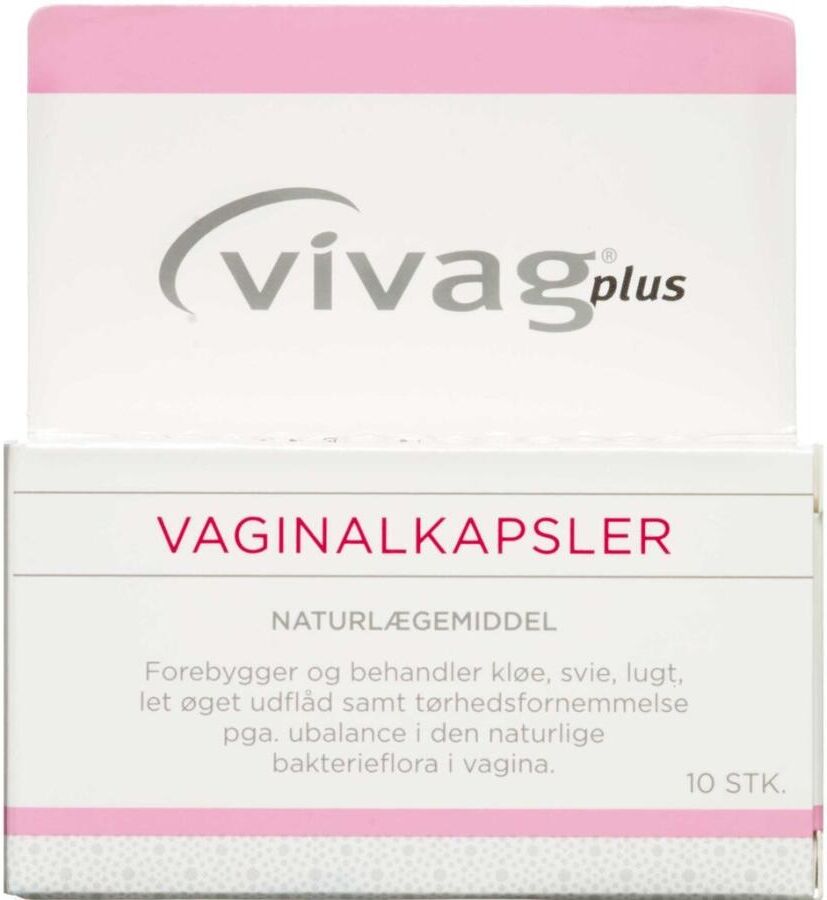 Vivag Plus vaginalkapsler Naturlægemiddel 10 stk