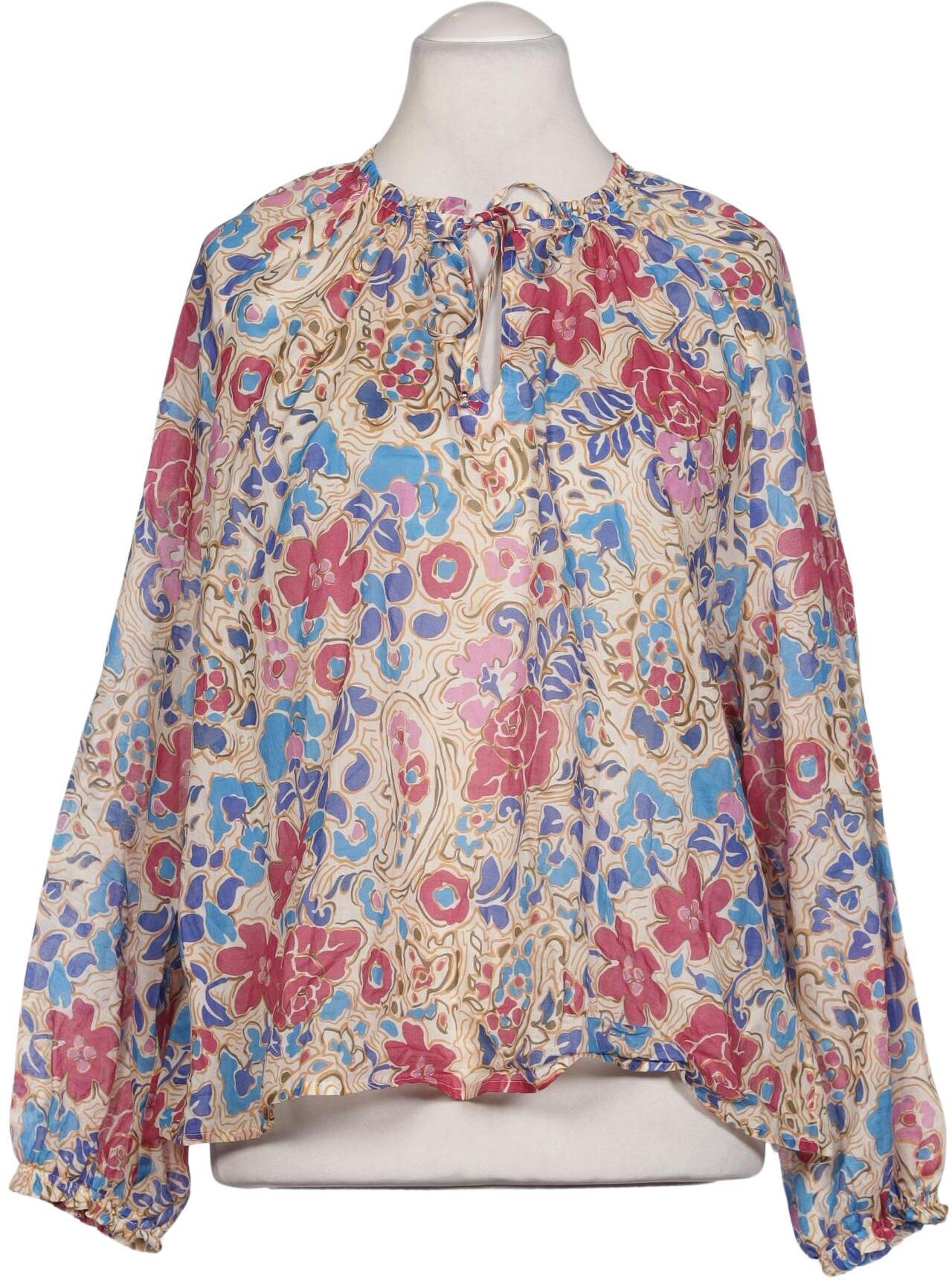 Oui Damen Bluse, Mehrfarbig, Gr. EU 42, Baumwolle - Second Hand