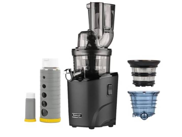 Kuvings Extracteur de jus REVO830 + kit sorbet smoothie + gourde sous vide Noir