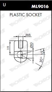 Monroe Gasfeder, Heckscheibe 11357164 Für Ssangyong