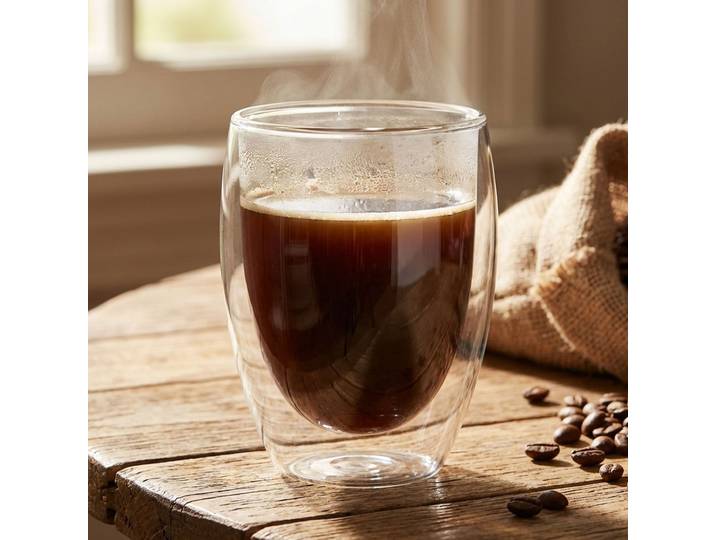 Doppelwandiges Kaffee-Glas, 350 ml