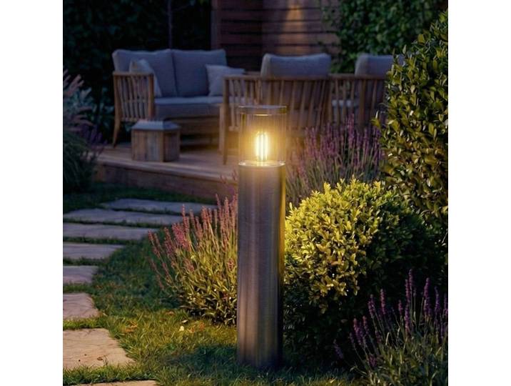 OSRAM Sockellampe ENDURA CLASSIC EBRO, Edelstahl, 49 cm IP44 dimmbar, alu / grau / zink, Edelstahl, Modern, Außenleuchte