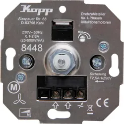 Kopp 844800000 Drehzahlsteller mit Dreh-Aus-Schalter