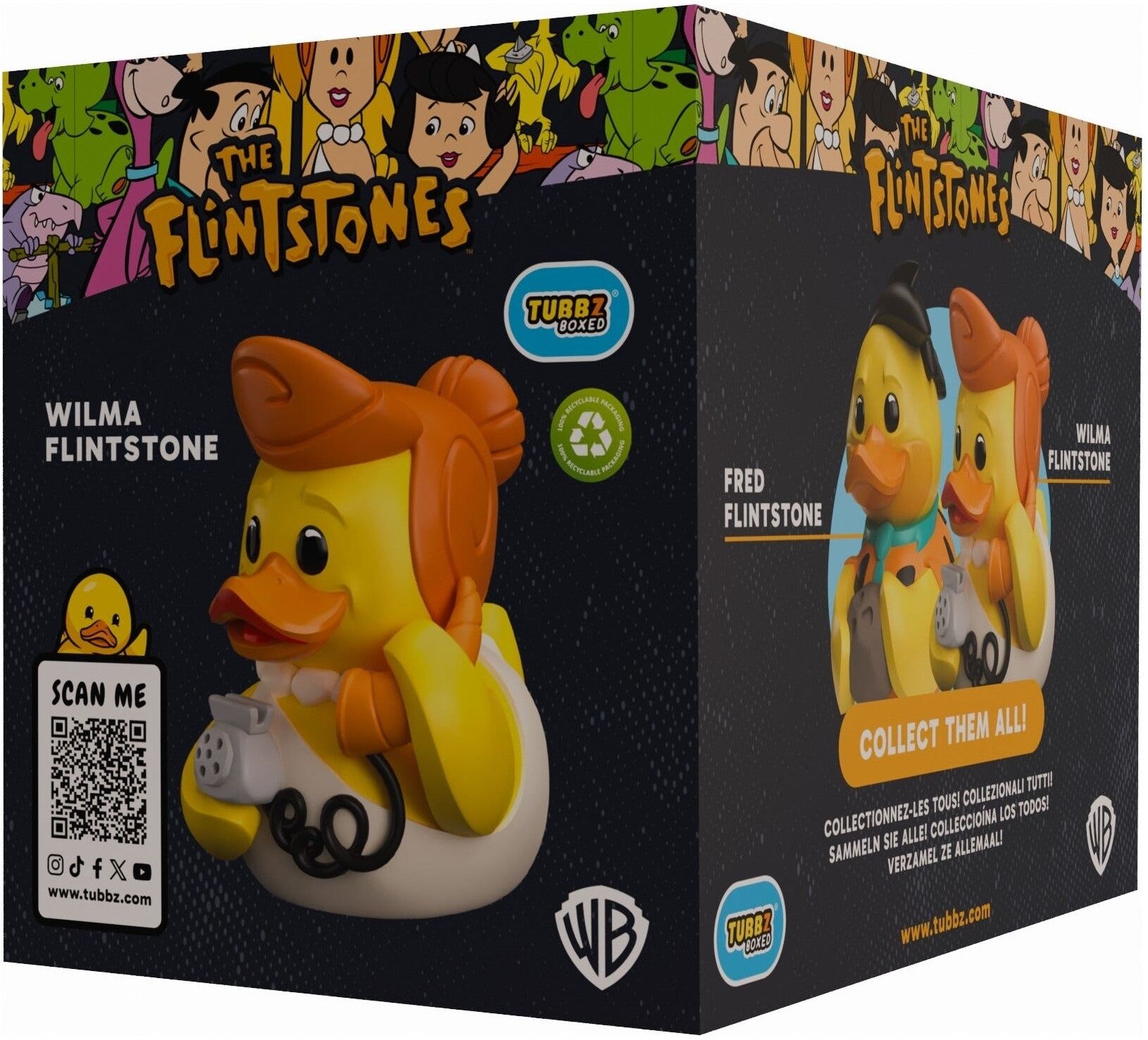 The Flintstones Wilma Flintstone TUBBZ Boxed Edition - Officially Licensed Collectible - 9 cm Tall - Rubber Road Ltd